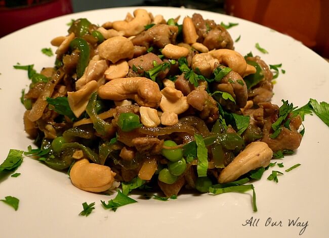 Chipotle Cashew Chicken with Brown Rice
