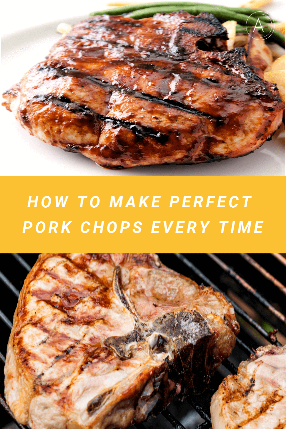 Grilling Thick Pork Chops is not difficult once you know a few tricks. You can get those beautiful grill marks plus keep the meat juicy and tender. The meat is full of flavor with a smokey taste you only get from the grill. Easy tutorial you can adapt to any pork chop thickness.