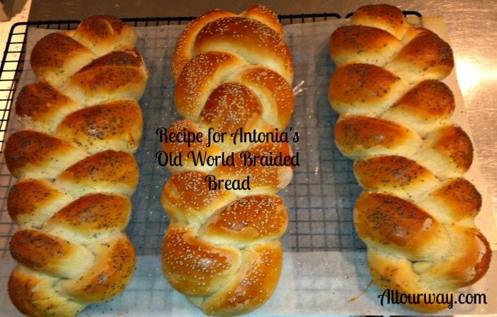 Antonia's Old World braided Bread at Allourway.com