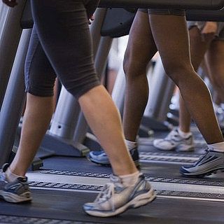 running feet, treadmill