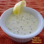 A creamy sauce with poppy seeds for the Triestine Salad popular in Northern Italy.