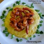 Spicy Barbecue Marinated Shrimp with Cheese Grits/Polenta