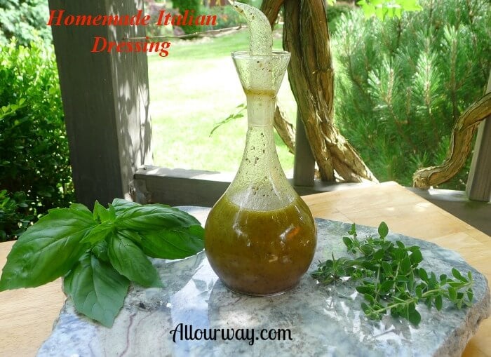 Homemade all natural Italian salad dressing and seasoning @ Allourway.com