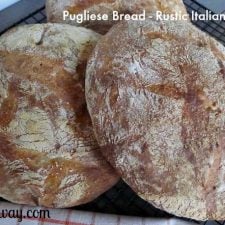 Pugliese bread is a rustic Italian bread similar to ciabatta @allourway.com