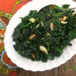 Fiery Kale with Garlic, Olive Oil and Pancetta.