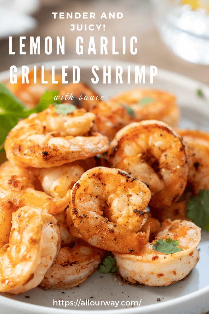 Shrimp is first marinated, threaded and air-dried in the refrigerator ensuring that the shrimp get a head start in browning on the grill. They stay juicy and full of flavor. No more rubbery shrimp!