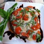 Grilled portabella mushroom alla caprese @allourway;com