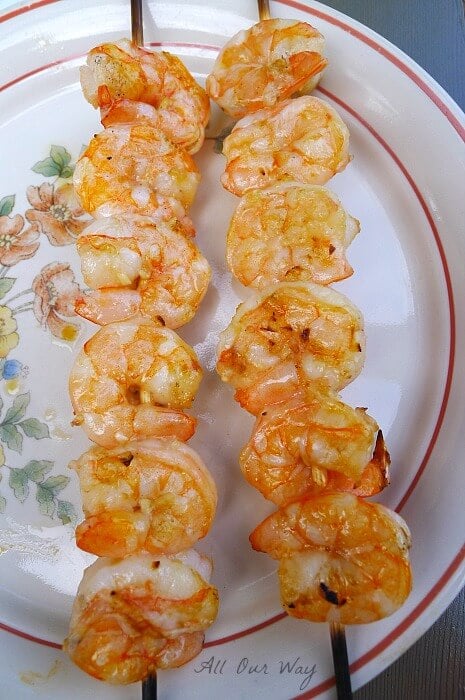 Grilled shrimp with nice color @allourway.com