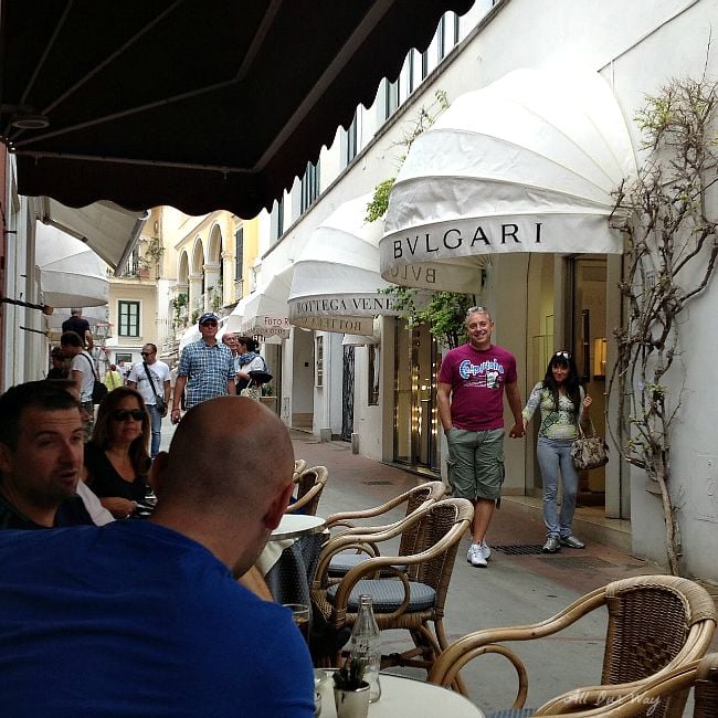 Capri is filled with small restaurants up and down the streets and alleys @allourway.com