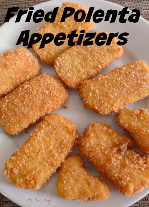 Fried Polenta Appetizers are Coated with Crunchy Panko Crumbs @ allourway.com