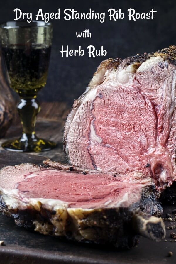 Incredibly Tender Dry Aged Standing Rib Roast With Herb Rub