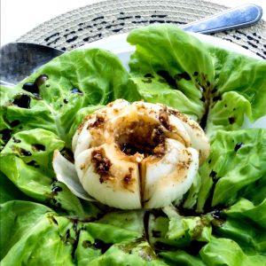 Garlic Roasted Vidalia Onions with Balsamic Glaze delicious and good for you @allourway.com