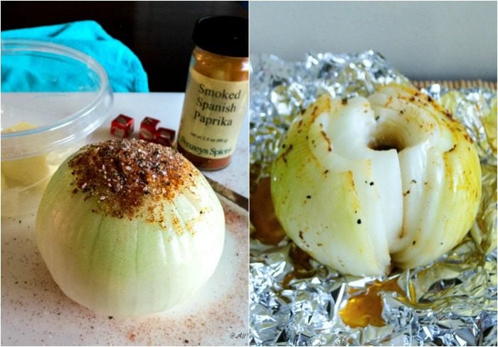 Garlic Roasted Vidalia Onions with Balsamic Glaze is tasty and good for you @allourway.com