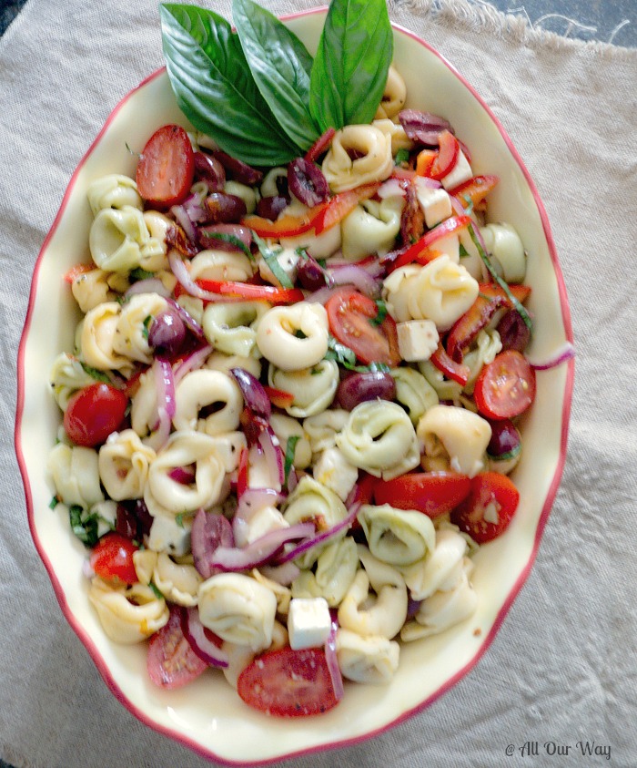 Cheese Tortellini Salad With Sun-Dried Tomatoes @ All Our Way