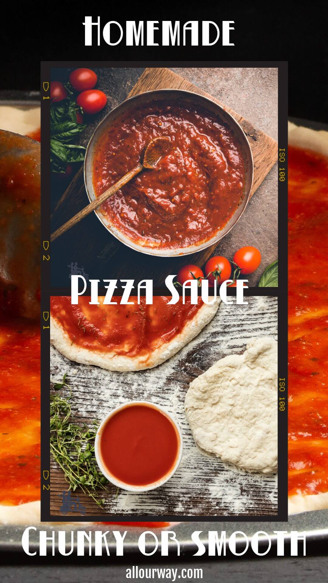 A rich thick pizza sauce that is easy to make, uses quality ingredients and is full of tomato and fresh herb flavor. This homemade sauce is from scratch from high grade tomatoes. This is a winning recipe that will be a favorite with your family. The recipe is quick and easy with pantry ingredients. #pizzasauce #pizzasaucefromscratch #homemadepizzasauce