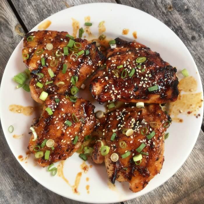 Amazing Blazing Asian Grilled Chicken Thighs @ allourway.com