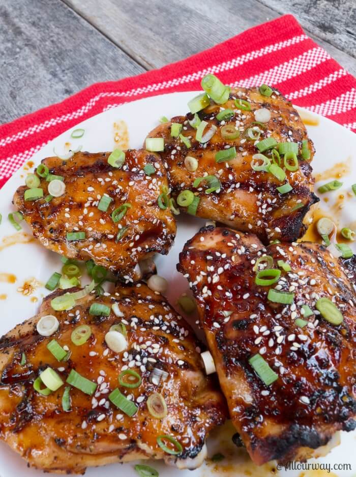Amazing Blazing Asian Grilled Chicken Thighs @ allourway.com