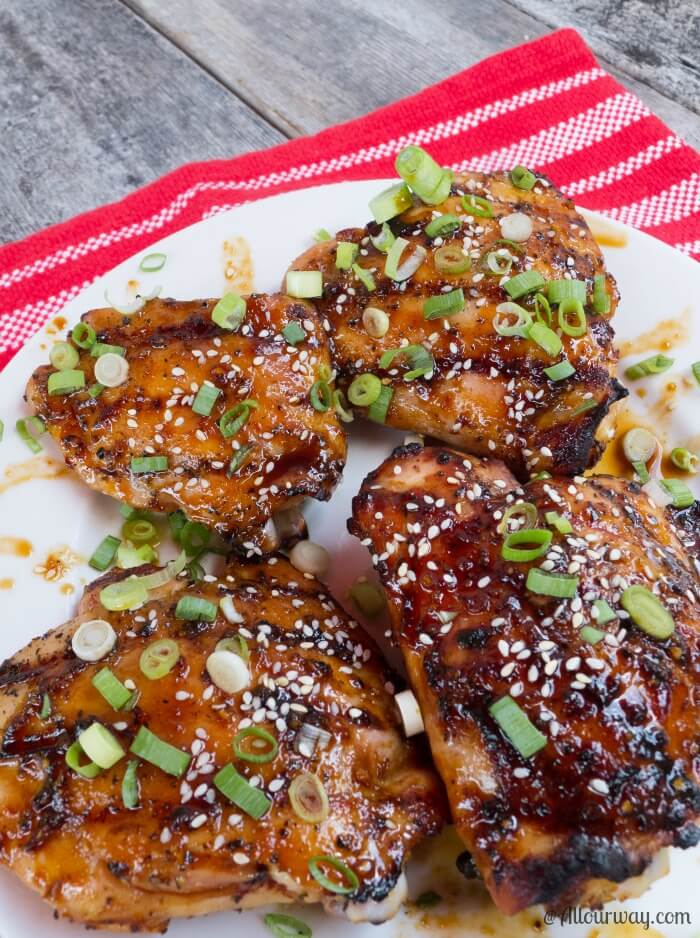 Amazing Blazing Asian Grilled Chicken Thighs