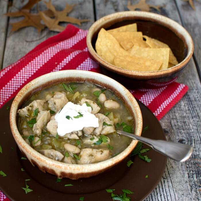 Wickedly Good Spicy White Chicken Chili with Lime and Cilantro @allourway