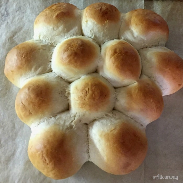 Easy 3-Hour Italian Dinner Rolls on Baking Sheet @allourway.com