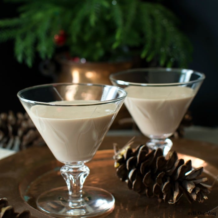 Heavenly Homemade Irish Cream is a deliciously smooth after dinner drink with a light chocolate taste @allourway.com