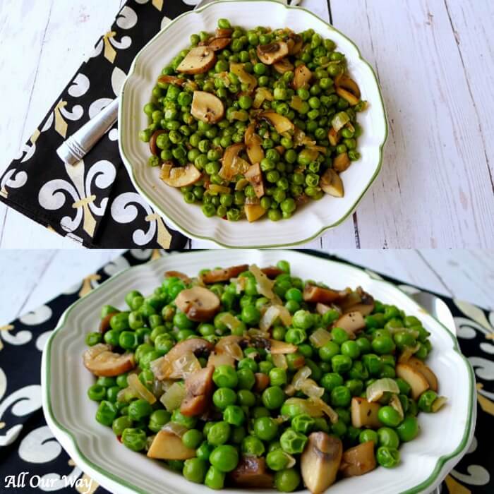 Italian peas and Mushrooms is our special family holiday tradition. 