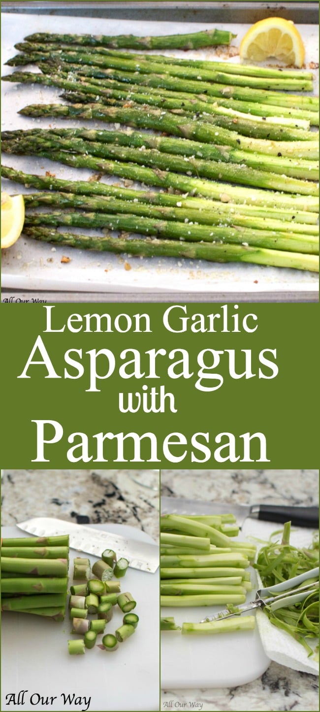 Roasted Lemon Garlic Asparagus with Parmesan is a quick and easy vegetable side that is loaded with flavor and the touch of lemon gives the asparagus a light bright note. 