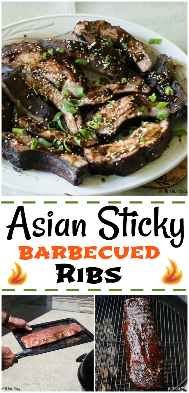 Asian Barbecued Ribs are deliciously sweet, sticky, smoky and salty. A wonderful flavor combination and the ribs can be grilled or baked. 