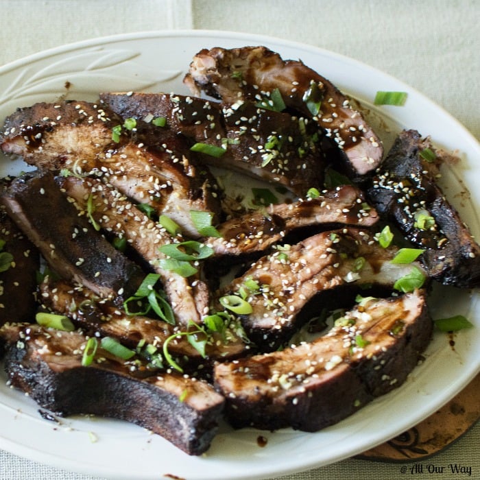 Asian barbecued ribs are deliciously sweet, salty, sticky and smokey. They are easy to make and can be grilled or baked. 