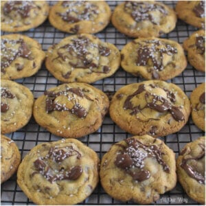 Salty Sweet Nutella Chocolate Chip Cookies has more to make it special, the flavor is enhanced with brown butter.