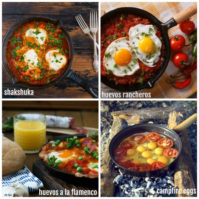 Spicy Eggs In Purgatory - Italian Dish Uova Piccante In Purgatorio