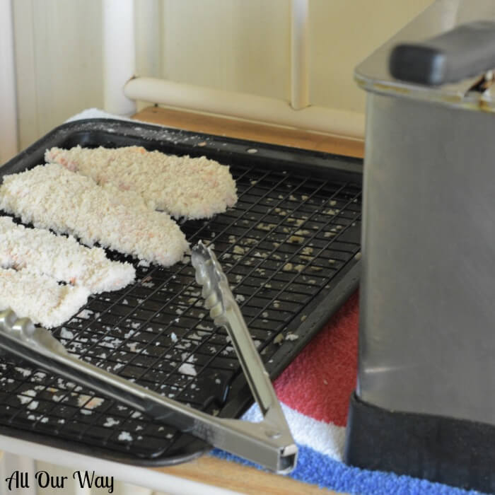 Crispy Fried Chicken cooks to a golden brown while the meat inside is moist and tender with a spicy tang. 