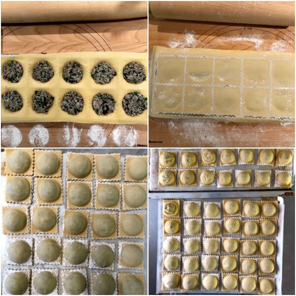 Lamb Ravioli collage instructions from 9-12. 