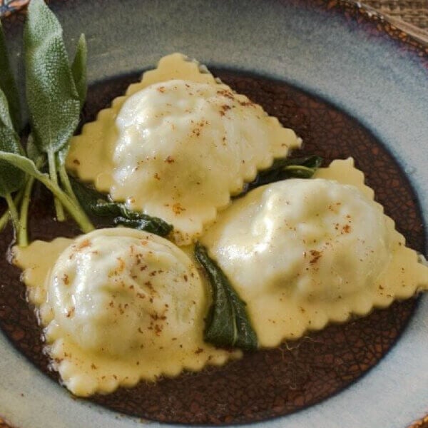 Lamb Ravioli With Brown Butter Sauce