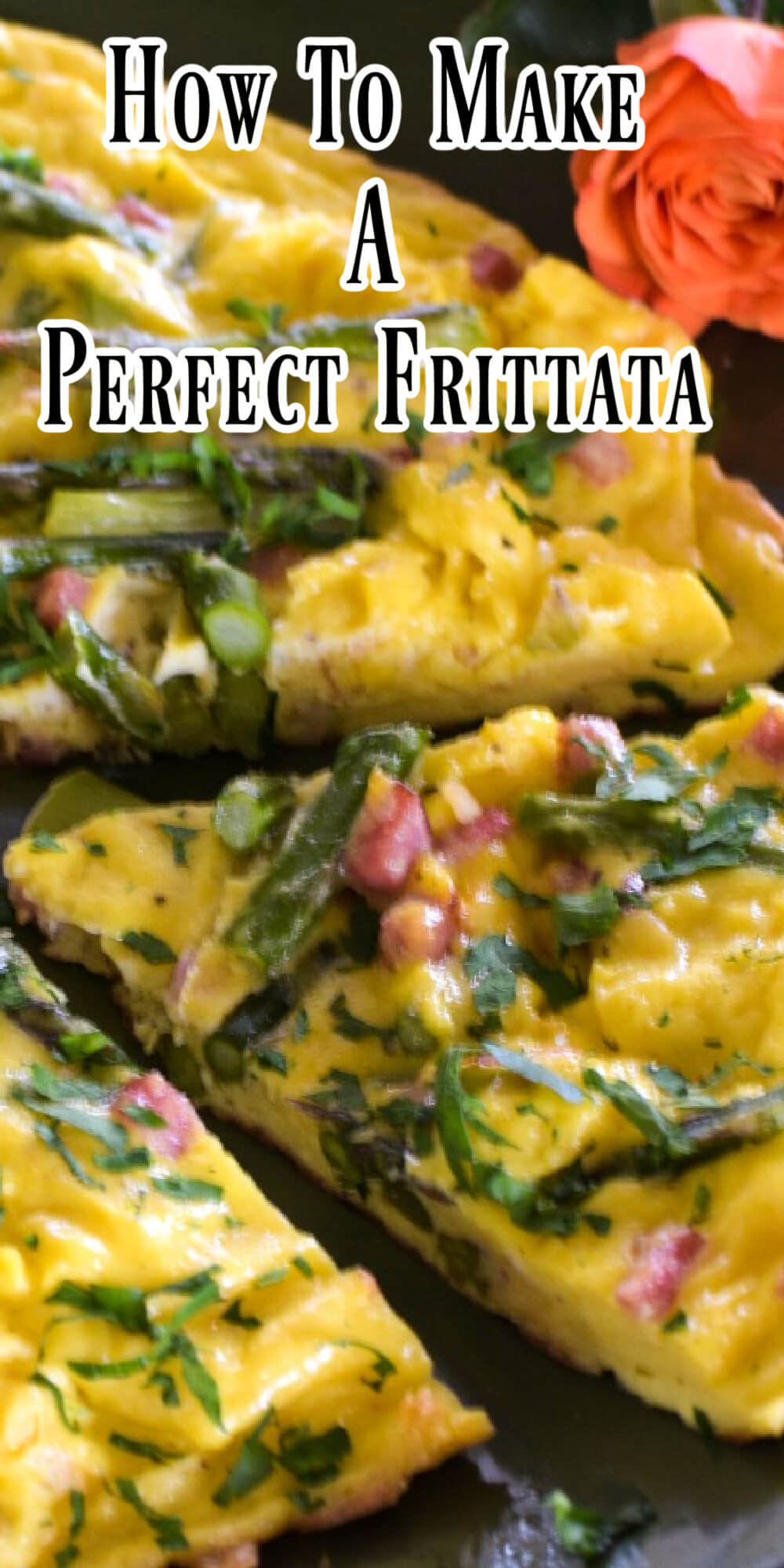 A well made frittata is one of the most perfect foods you’ll ever eat. Once you know how to make one – you’ll never go hungry. The formula is the same, change it with the veggies, meats, and cheese you love. The variations are endless. This recipe shows you exactly how to do it.