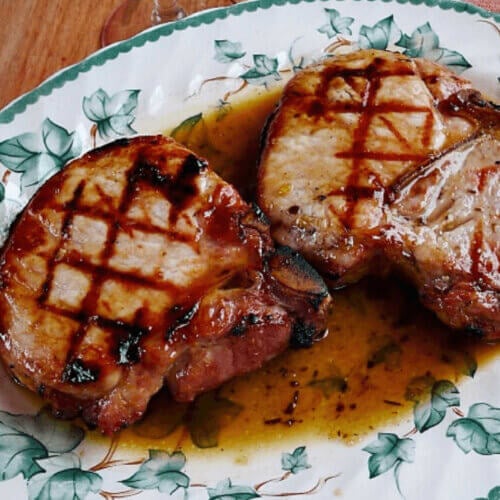 Grilled Chipotle Maple Glaze Pork Chops