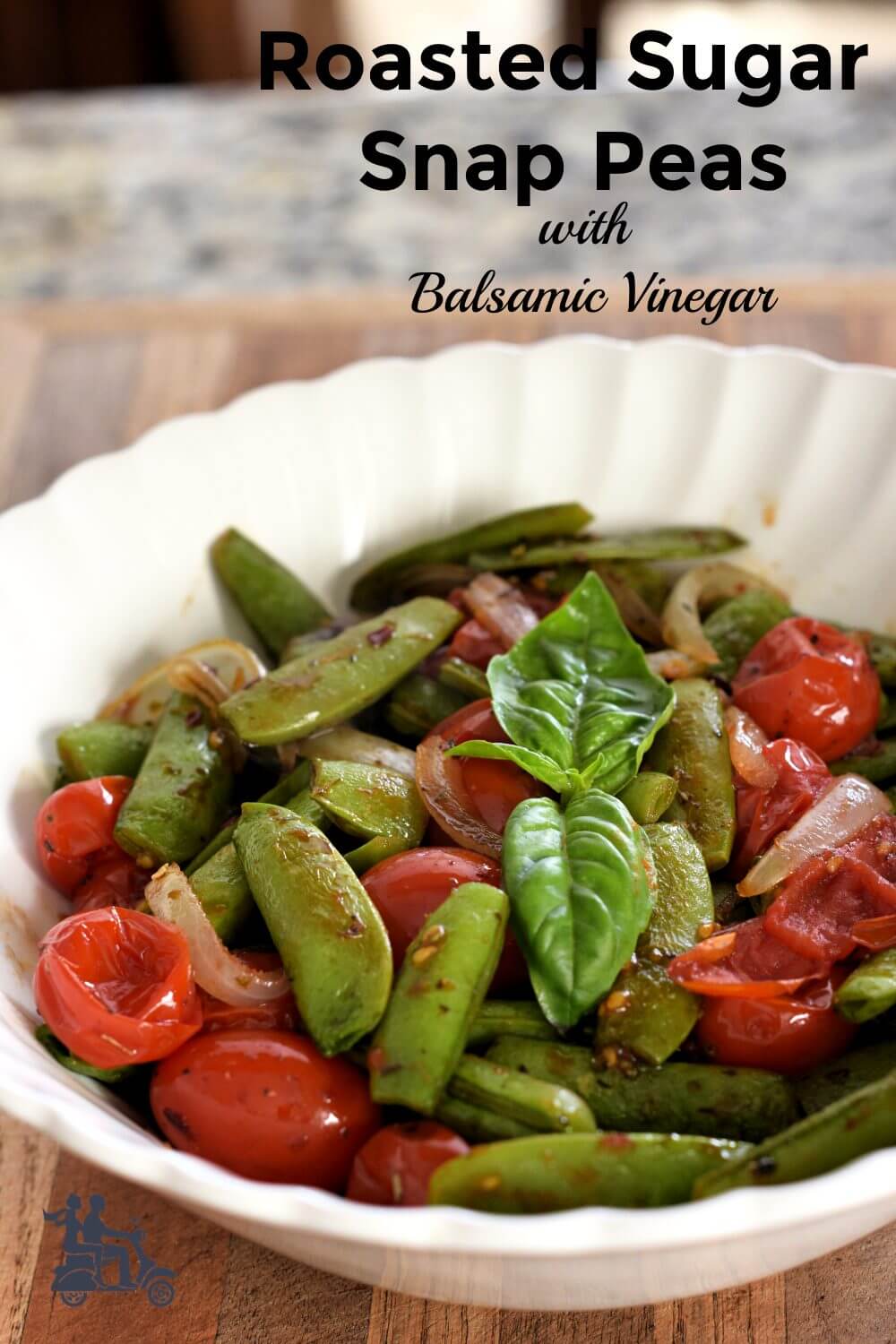 Italian Balsamic Roasted Sugar Snap Peas