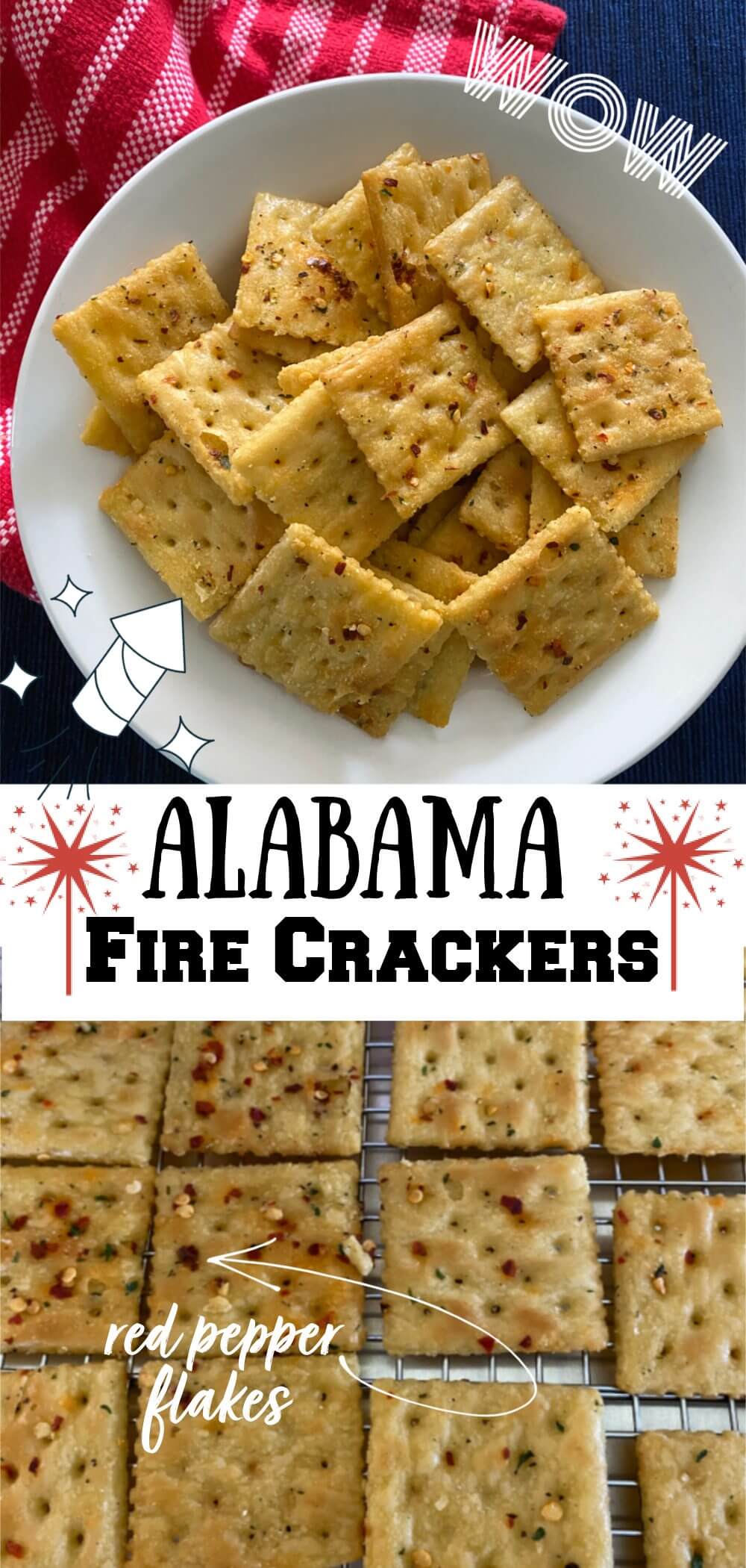 Ranch fire crackers are not your average snack. The seasoning and spices transforms the saltines into something delicious and addictive. Serve these with soups or stew or by themselves at a party, game day celebration, or just for you and your family for snacking when you get the hangries. #ranchcrackers, #firecrackers, #partycrackers, #Alabamafirecrackers.