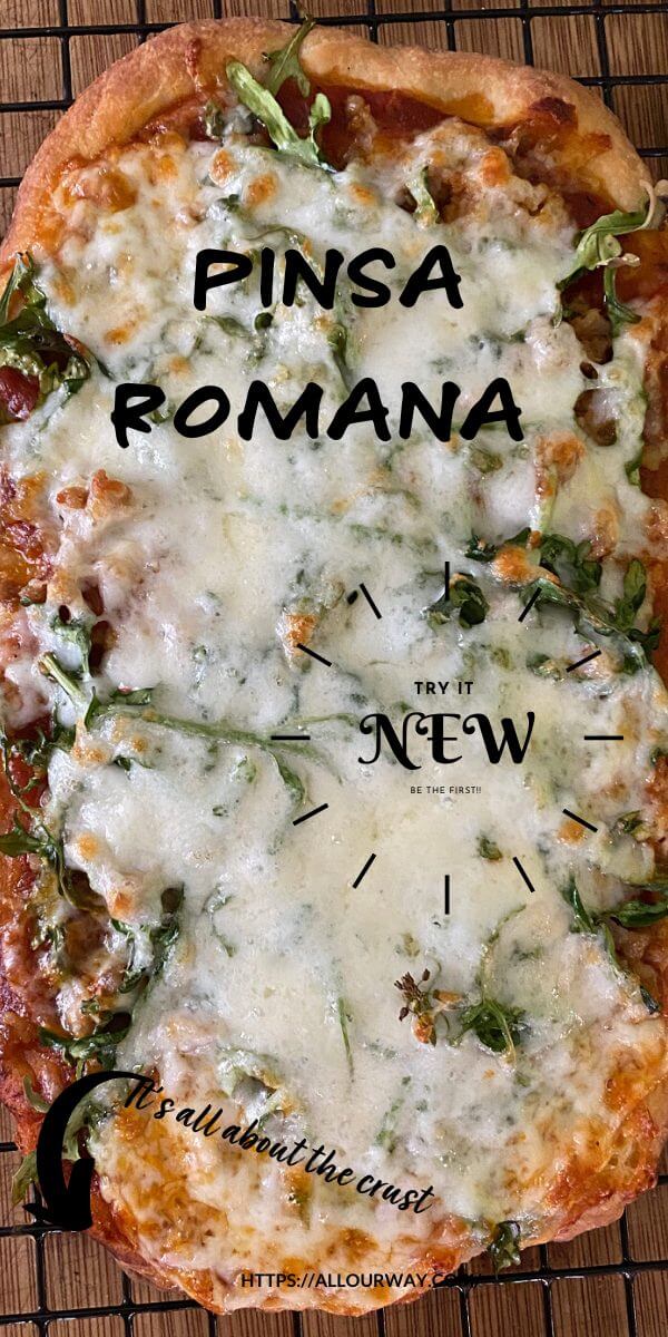 Pinsa Romana is all about the crust. The bottom is light and crispy making the pizza lighter in calories and texture. You can bake or grill the dough and the toppings are only limited to your imagination. There is even a no-gluten variation for this amazing pizza that will take the country by storm.