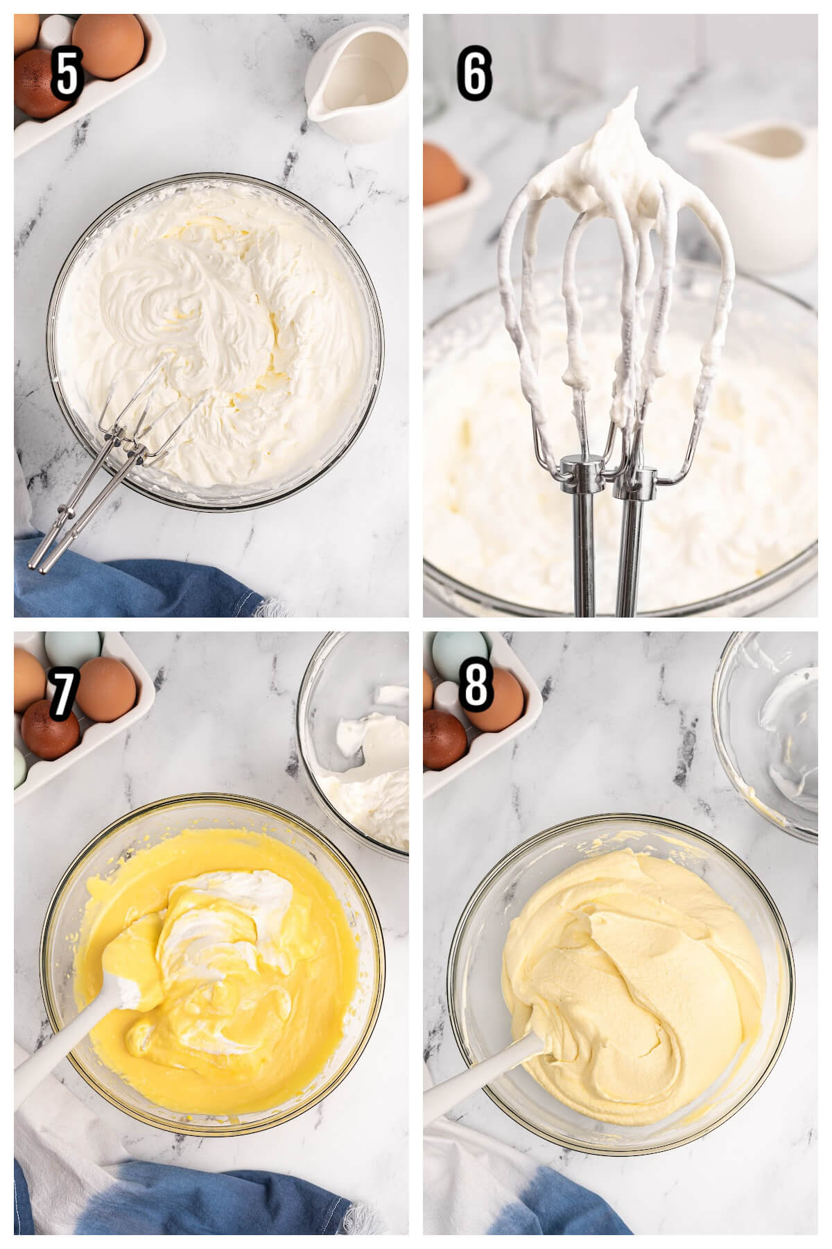 Zabaglione Topping Instructions 5-8 steps. 