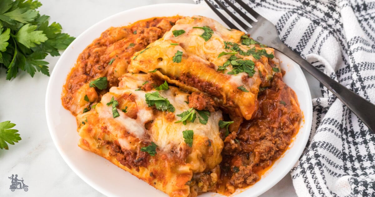 Easy No Boil Lasagna Rolls Recipe With Ragù Sauce