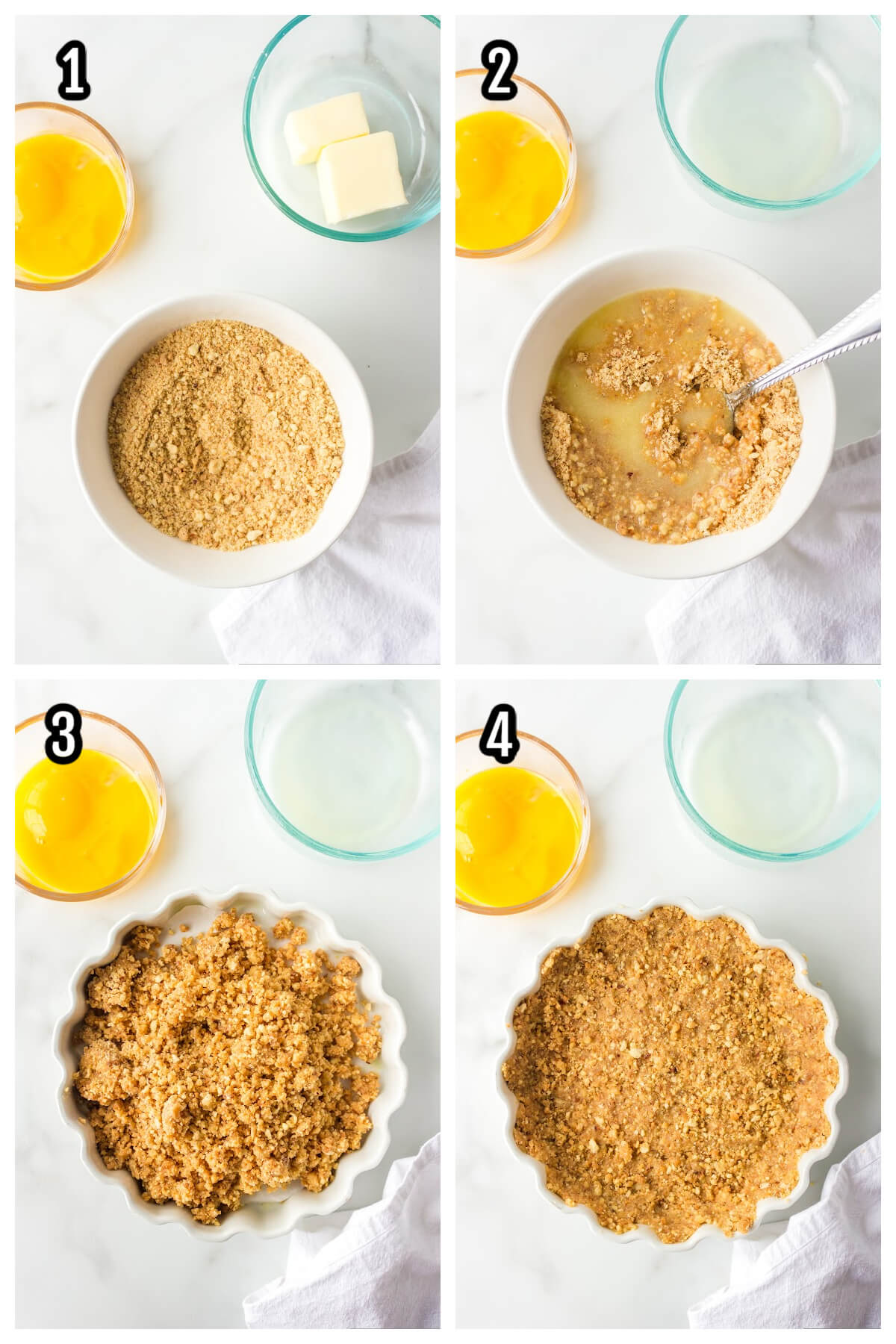 First set of instructions steps to make the Lemon Tart. 
