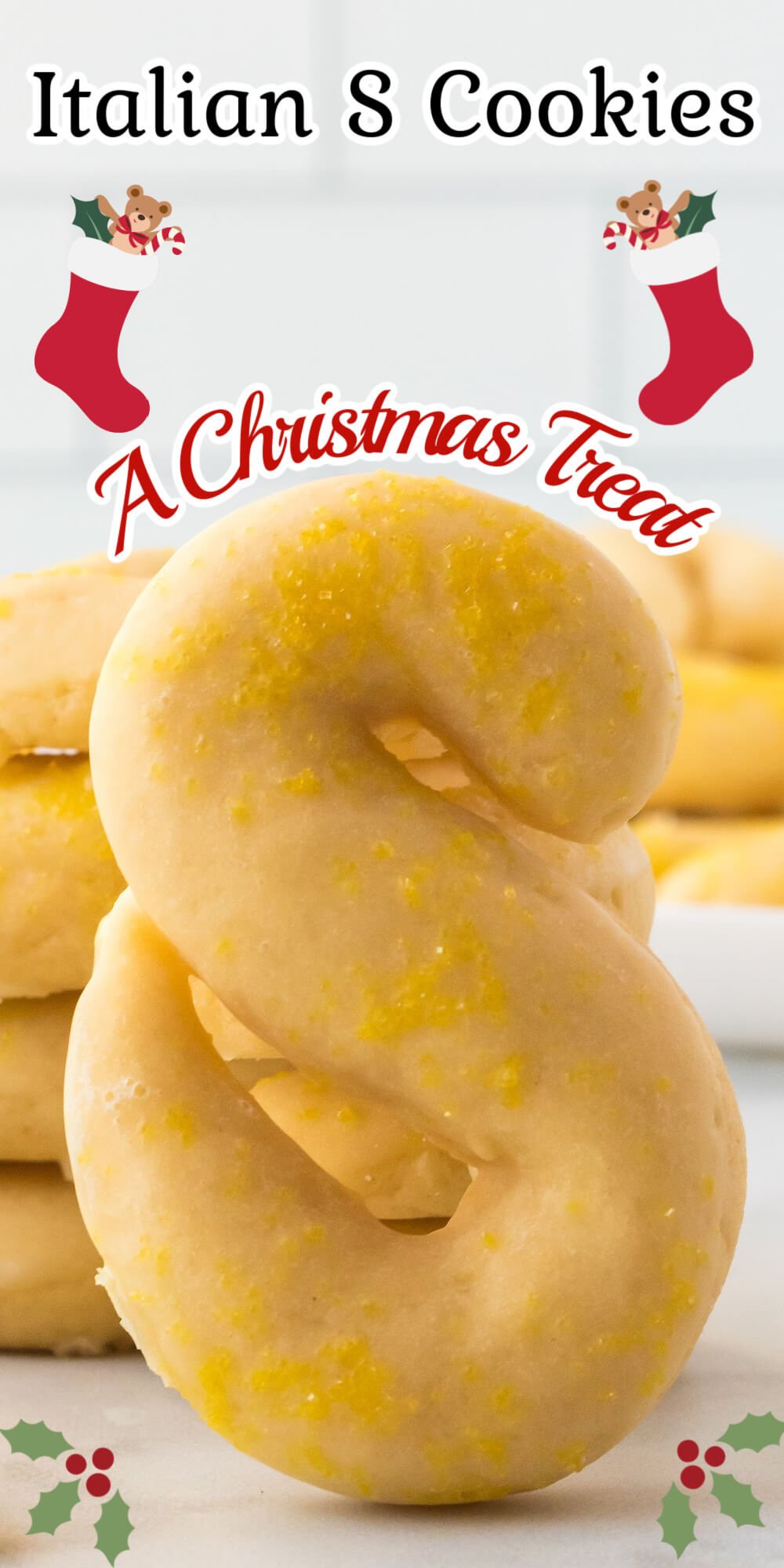 This Italian S Cookie Recipe comes from Southern Italy and is served during the Christmas holidays. The traditional Italia cookie is butter and light in a texture that melts in your mouth. The flavor is butter and lemony with a lemon glaze. They are beautiful on the Christmas cookie tray or in a cookie exchange.