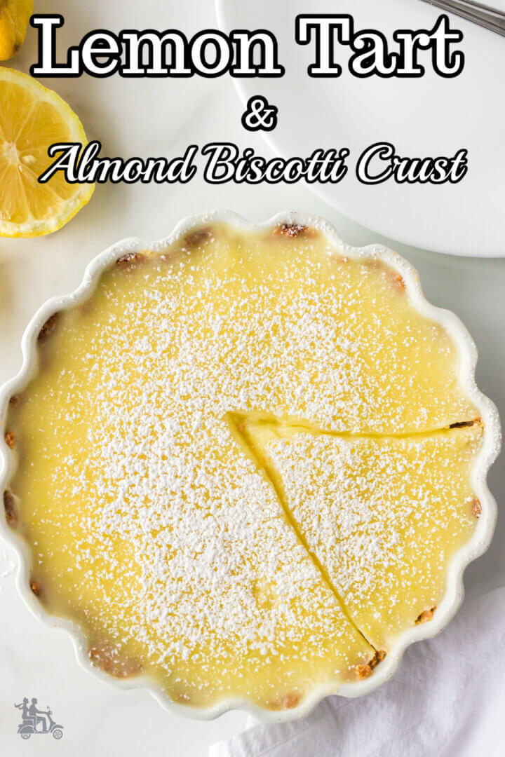 Lemon Tart With Almond Biscotti Crust