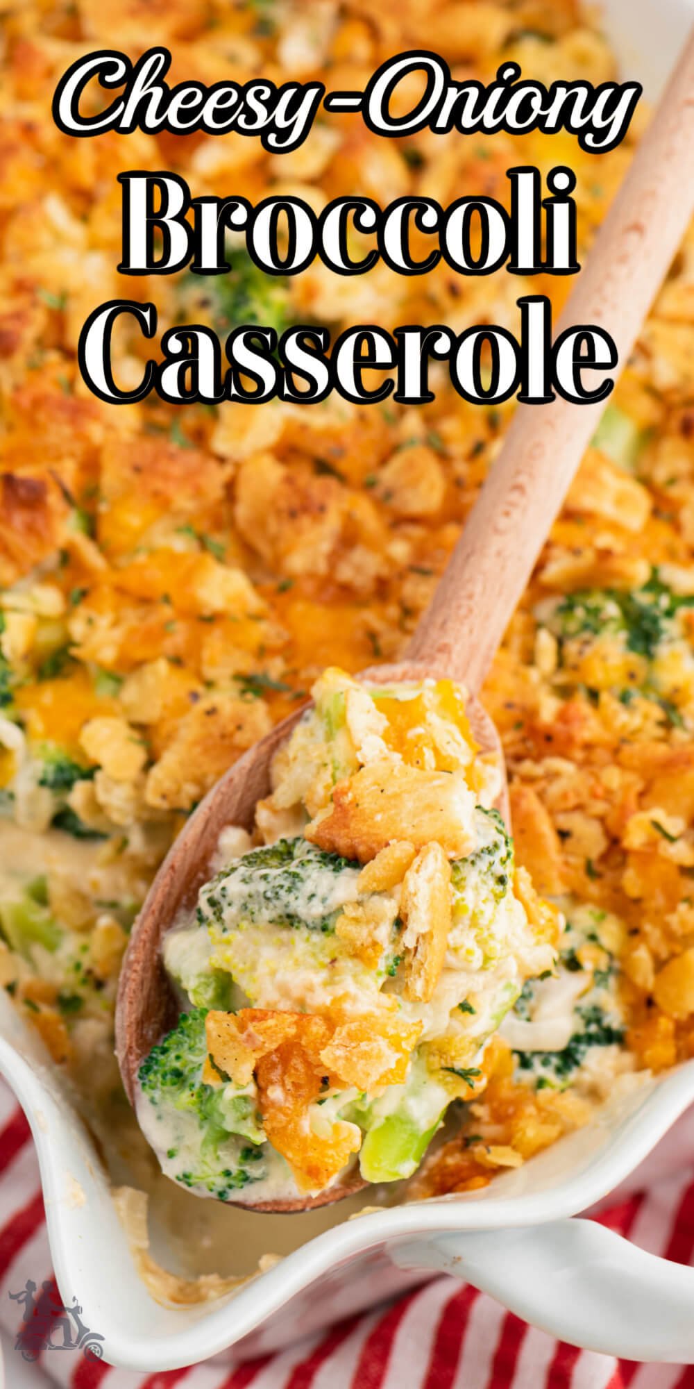 This easy Cheesy Broccoli Casserole recipe makes this popular vegetable extra special. Even the veggie haters clean up their plate when presented with broccoli that is covered in a delicious cheese-onion sauce that's topped with crunchy buttery crackers. It's so easy to make, you'll want to make it often and not just a vegetable side for holidays.