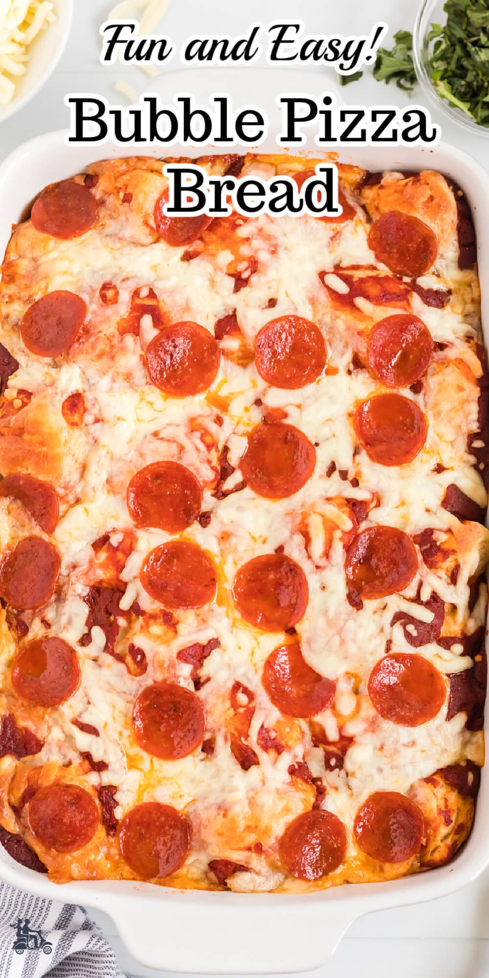 Bubble Pizza Bread is a fun and easy recipe that the whole family can take part in. Refrigerator biscuits are used for the dough and the seasoning is homemade pizza sauce, mozzarella cheese, and pepperoni. Throw a bubble up pizza together anytime you get the urge for a homemade pizza. This is a perfect recipe for the kids to learn how to make.