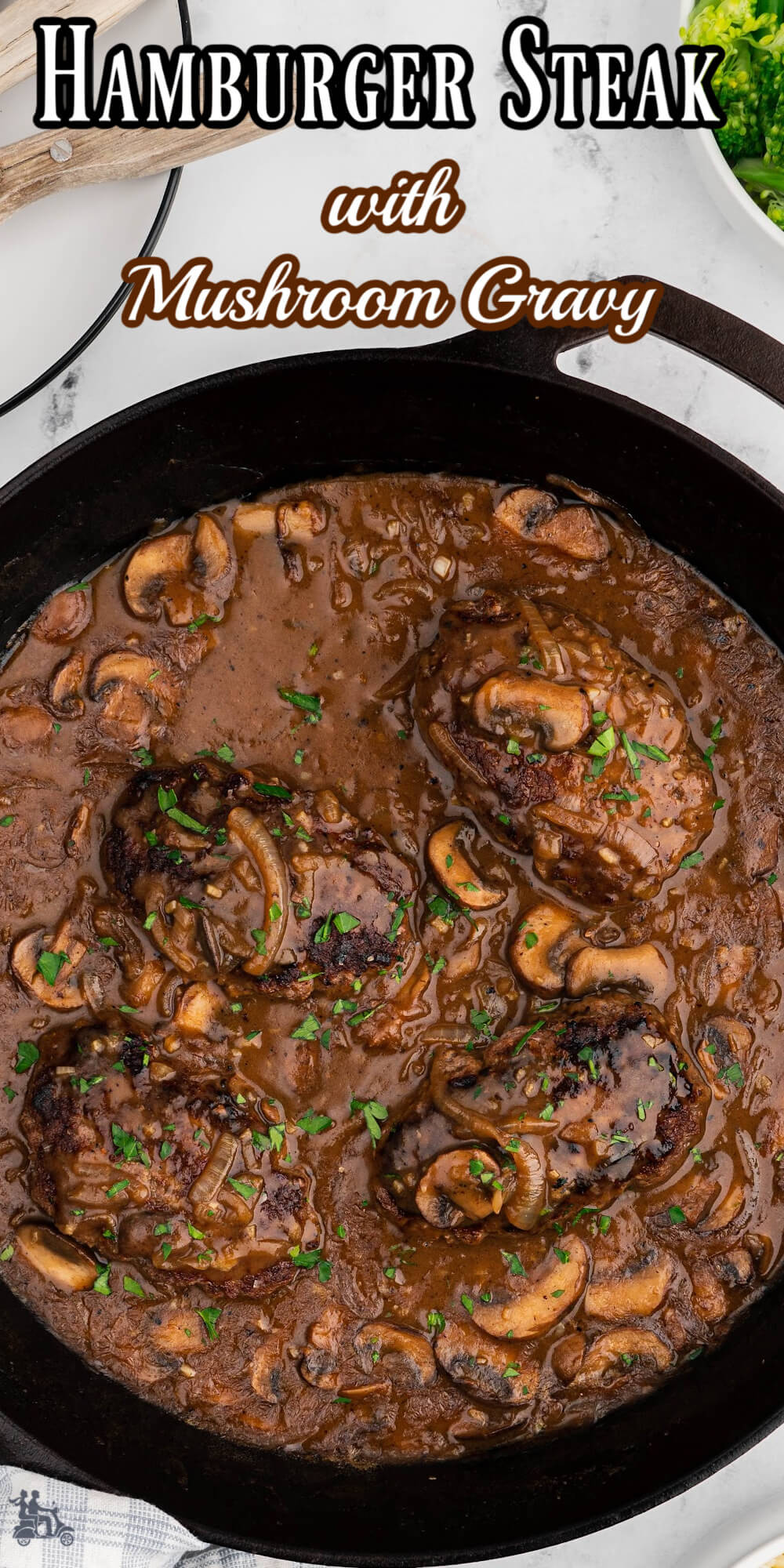 Hamburger Steak combines a steak-like ground beef patty with a rich onion and mushroom sauce, served over rice, mashed potato, or pasta. It’s the kind of dish that’s loved by all and is super simple to make as a midweek meal or for a special occasion. Budget friendly meat with a high dollar flavor.