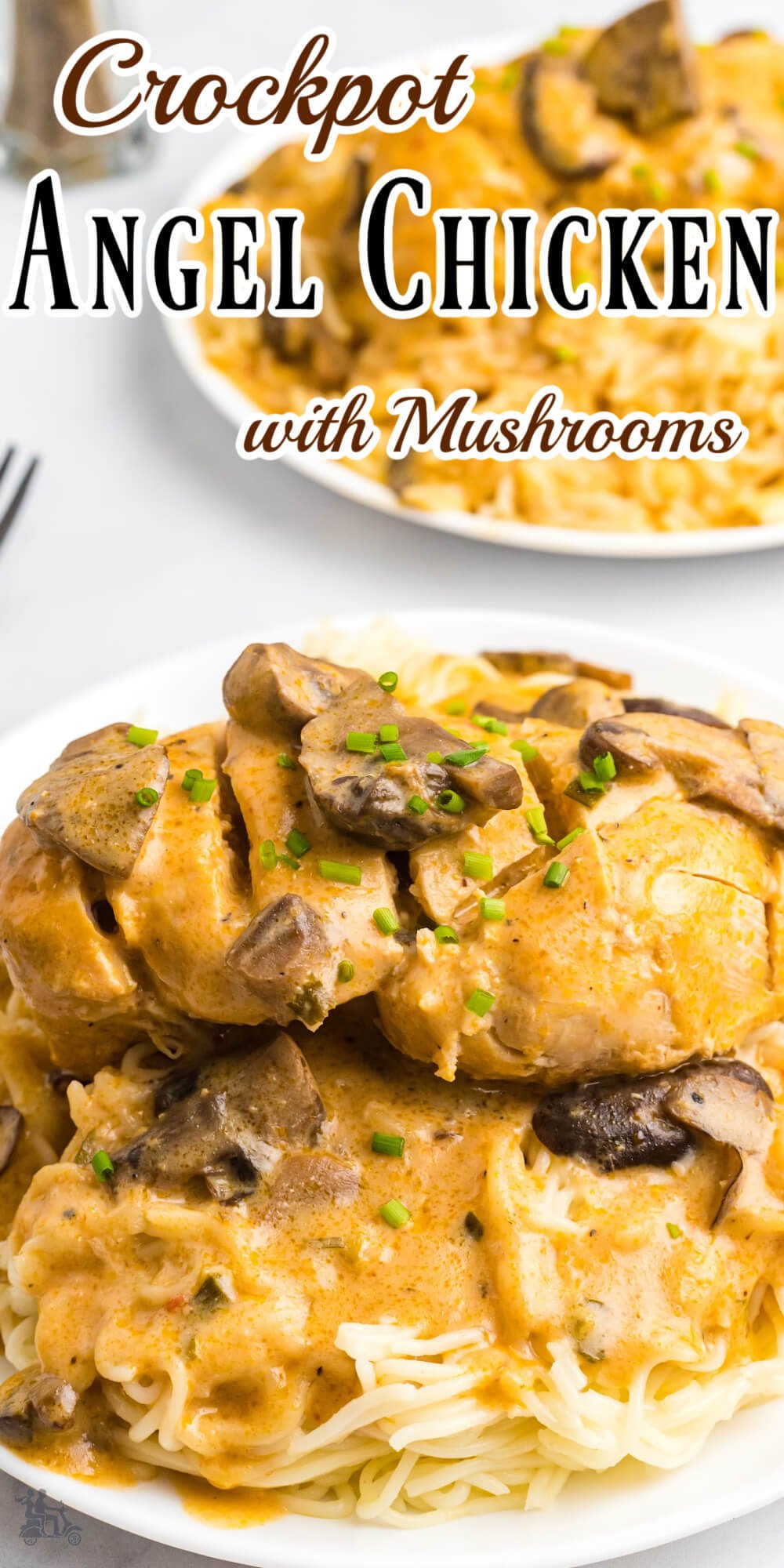 This Crockpot Angel Chicken with Mushrooms is the perfect dish for a busy weeknight! The chicken is tender and buttery and the mushroom sauce is packed with flavor. Another plus is that it takes only a few minutes to prep and is perfect for a weeknight dinner. I guarantee your family will love it!