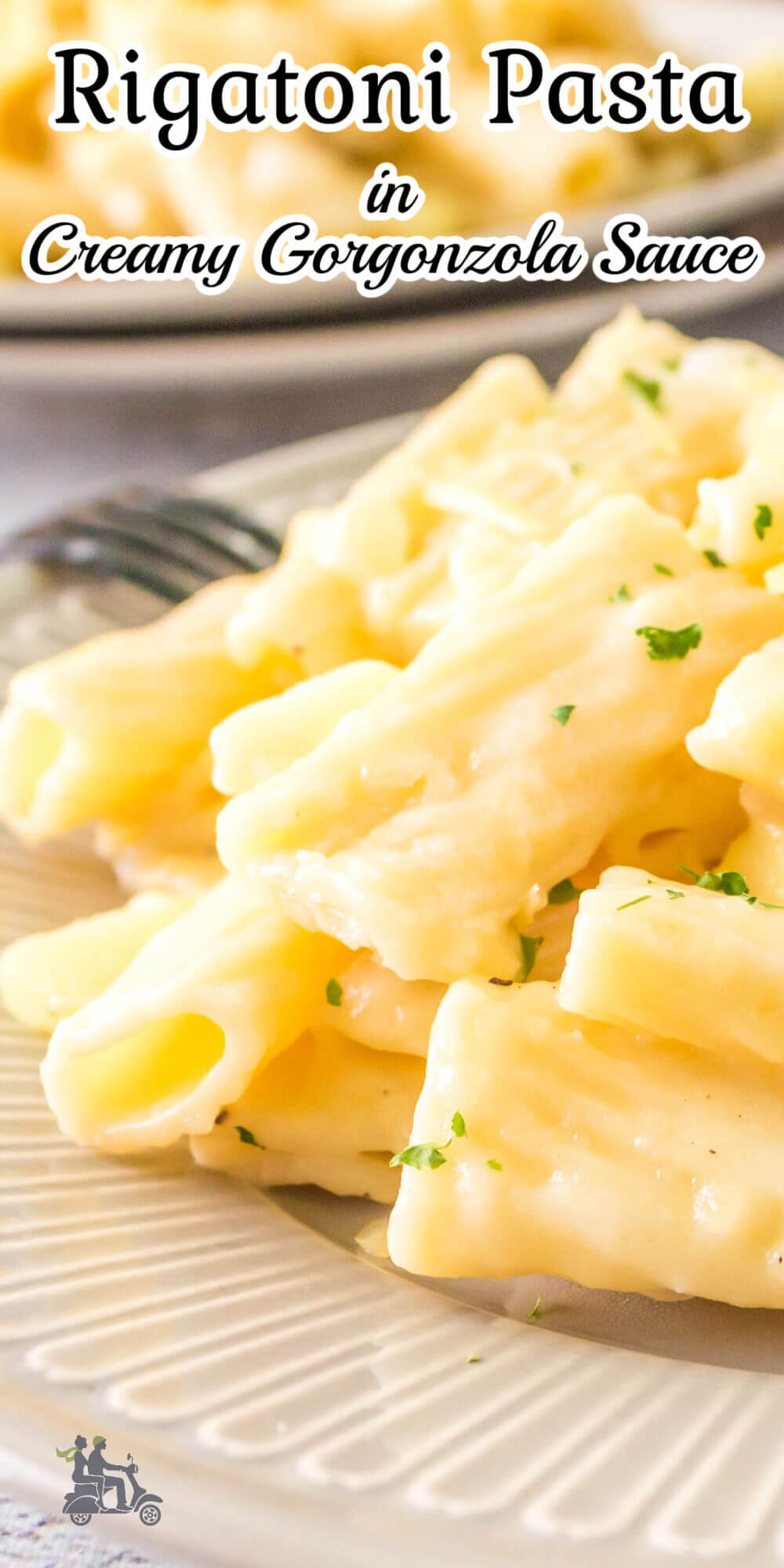 Gorgonzola pasta is a cheese pasta recipe like no other! The surprising combination of apples, onion, and gorgonzola cheese to make this simple cheese sauce is genius! Toss in the al dente pasta and sprinkle each serving with fresh herbs for an easy and irresistible midweek family meal!