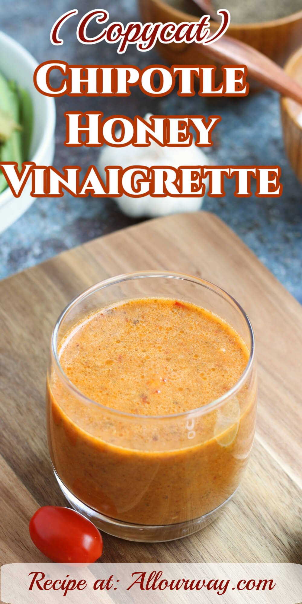 A delicious vinaigrette is all that’s needed to turn a simple salad, taco, or Mexican-inspired buddha bowl into a truly mouthwatering meal! This Copycat Chipotle Mexican Grill’s Honey Vinaigrette tastes just like the Chipotle restaurant salad dressing recipe which you can whip up to enjoy in a matter of minutes!